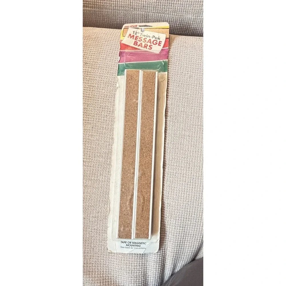 nu-dell Bulletin‎ Bar Magnetic Cork Strips Board 2 Pack 12